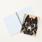 Carnet Visage de loup aztèque (Intérieur)