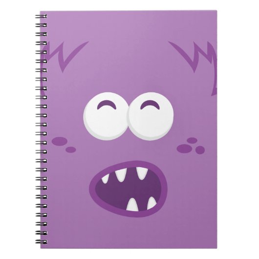 Carnet Visage de Monster Violet (Devant)