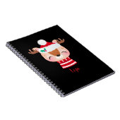 Carnet Visage de rennes souriants de Noël (Côté Droit)