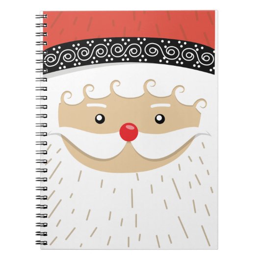 Carnet visage de santa claus (Devant)