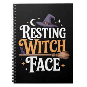 Carnet Visage de Sorcière au Repos - Halloween élégant et