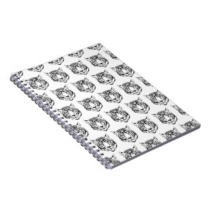 Carnet Visage de tigre blanc Tête Animaux sauvages Amateu