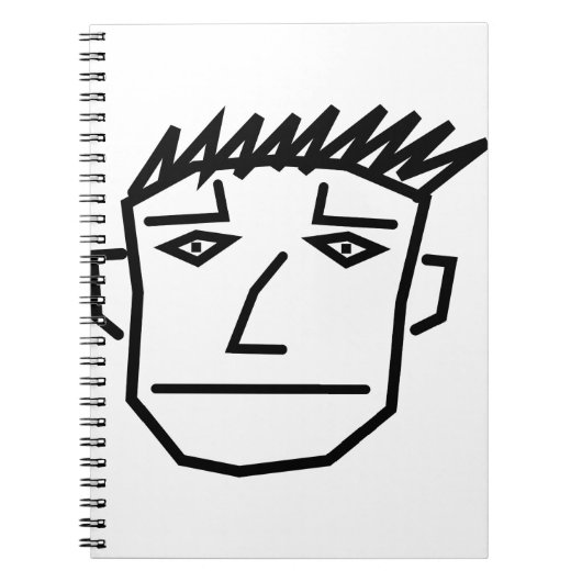 Carnet Visage d'homme (Devant)