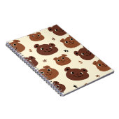 Carnet Visage d'ours drôle (Côté Droit)