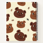 Carnet Visage d'ours drôle (Dos)