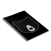 Carnet Visage d'ours noir (Côté Droit)