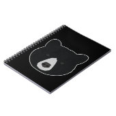 Carnet Visage d'ours noir (Côté gauche)