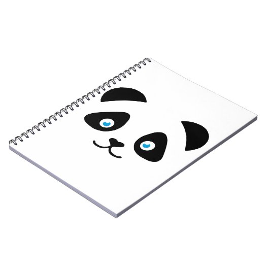 Carnet visage d'ours panda (Côté gauche)