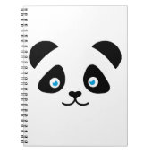 Carnet visage d'ours panda (Devant)