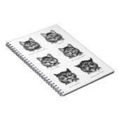 Carnet Visage drôle de chat, Louis Wain (Côté Droit)