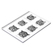 Carnet Visage drôle de chat, Louis Wain (Côté gauche)