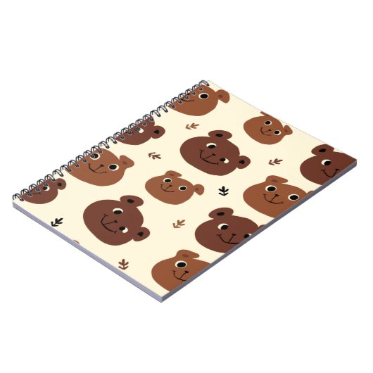 Carnet Visage drôle d'ours (Côté gauche)