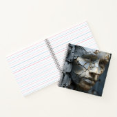 Carnet Visage Féminin Profilant De L'Ancien Plâtre (Intérieur)