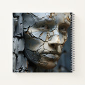 Carnet Visage Féminin Profilant De L'Ancien Plâtre (Dos)