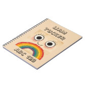 CARNET VISAGE HEUREUX ARC-EN-CIEL (Côté gauche)