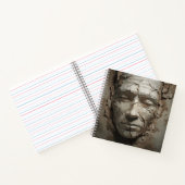 Carnet Visage Humain Provenant De L'Ancien Plâtre (Intérieur)