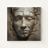 Carnet Visage Humain Provenant De L'Ancien Plâtre (Dos)