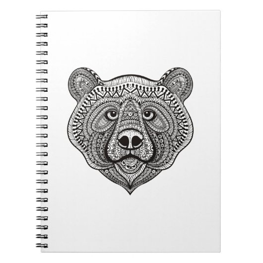Carnet Visage inspiré d'ours (Devant)
