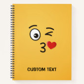 Carnet Visage lançant un baiser (Devant)
