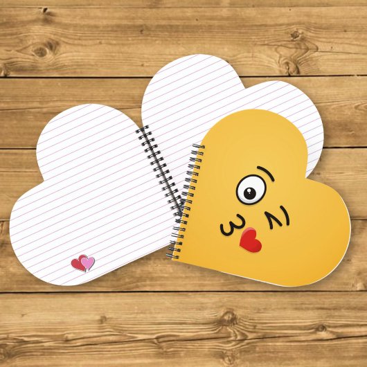 Carnet Visage lançant un baiser