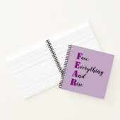 Carnet Visage motivationnel Tout et augmenter la peur (Intérieur)