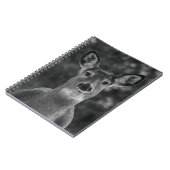 Carnet Visage noir et blanc de cerfs (Côté gauche)