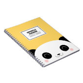 Carnet Visage semi-transparent mignon de panda de Kawaii (Côté Droit)