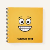 Carnet Visage souriant aux yeux ouverts (Devant)