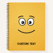 Carnet Visage Souriant aux Yeux Ouverts (Devant)