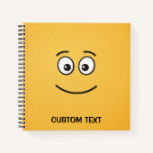Carnet Visage Souriant aux Yeux Ouverts (Devant)