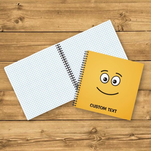 Carnet Visage Souriant aux Yeux Ouverts