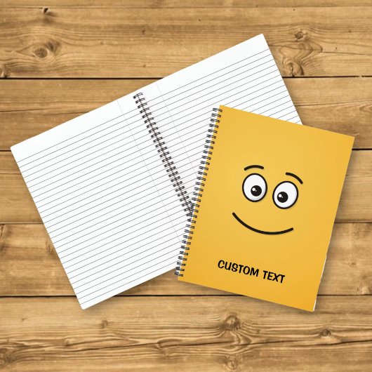 Carnet Visage Souriant aux Yeux Ouverts