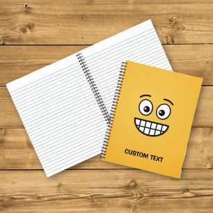 Carnet Visage souriant aux yeux ouverts