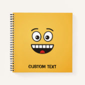Carnet Visage Souriant Avec Bouche Ouverte (Devant)