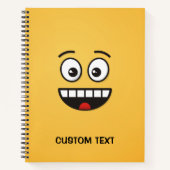 Carnet Visage Souriant avec Bouche Ouverte (Devant)