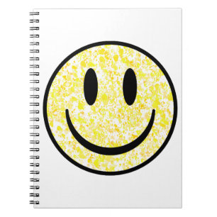 Carnet Visage souriant éclaboussé