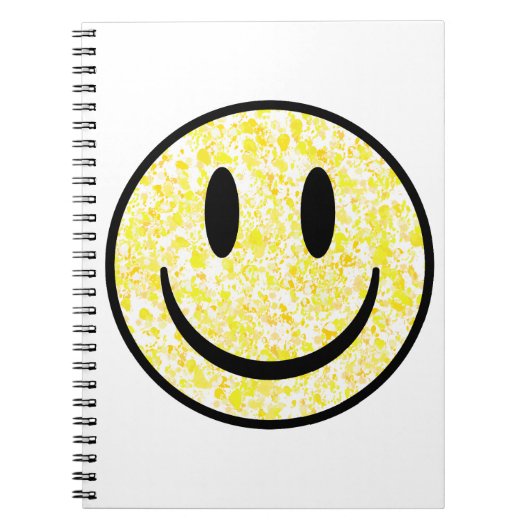 Carnet Visage souriant éclaboussé (Devant)