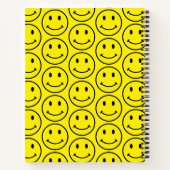 Carnet Visage Souriant Jaune Rétro Clair (Dos)