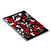 Carnet "Visages" Art Abstrait (Côté Droit)