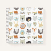 Carnet Visages conviviaux | Portraits d'animaux mignons (Devant)