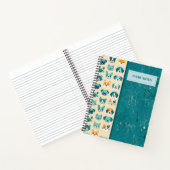 Carnet Visages d'Animaux Séparation Verticale – Turquoise (Intérieur)