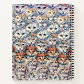 Carnet Visages de chat Motif Hexagone (Dos)