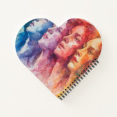 Carnet Visages des femmes - Peinture aquarelle (Dos)