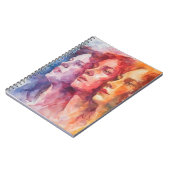 Carnet Visages des femmes - Peinture aquarelle (Côté gauche)