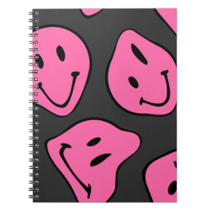 Carnet Visages d'hipster psychédélique, conception transp