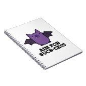 Carnet Viser la réussite avec un jeu de mots amusant et p (Côté Droit)