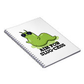 Carnet Viser le succès avec une limace drôle et positive (Côté Droit)