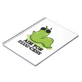 Carnet Viser le succès avec une limace drôle et positive (Côté gauche)