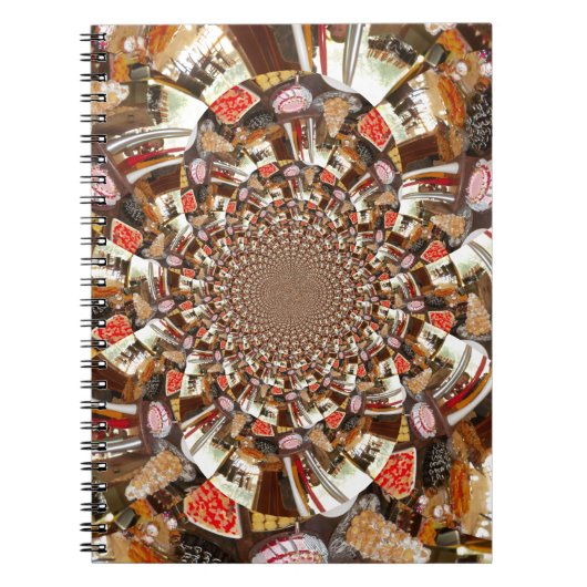 Carnet Vision psychédélique des teintes Brown (Devant)