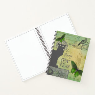 Carnet Visite vintage de Paris du Conversation Noir Colla